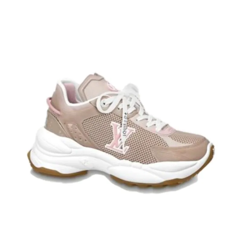 LOUIS VUITTON Run 55 Sneakers 'Tan Pink' Women's-1