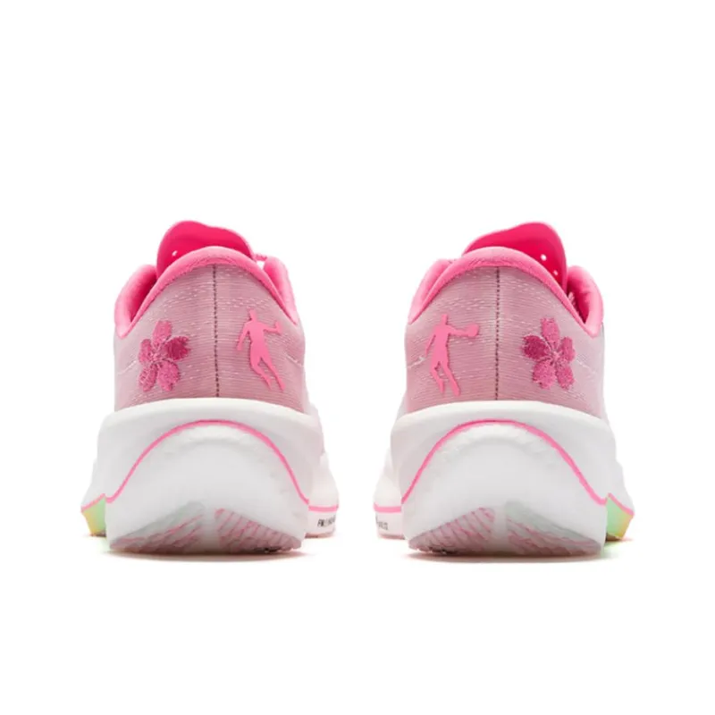 QIAODAN Feiying PB2.0 Cushioning Anti Slip And Wear Resistant Low Top Running Shoes Women's Cherry Blossom Pink-5