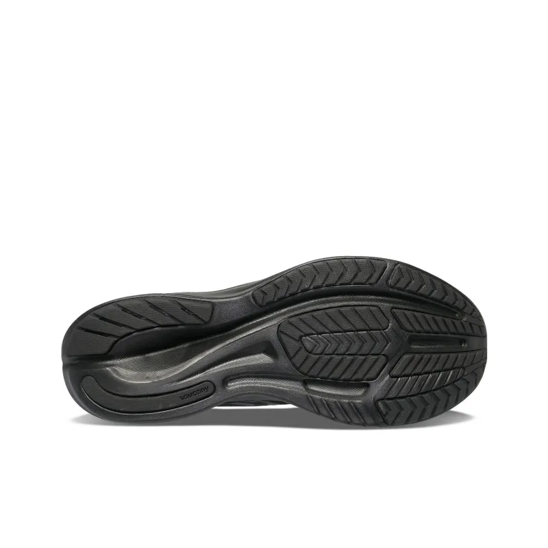 Saucony Ride 15 Durable Breathable Lightweight Low-Top Running Shoes Women's Black-3
