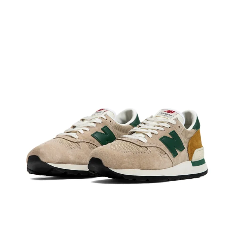 New Balance 990v1 MiUSA Tan Green-2