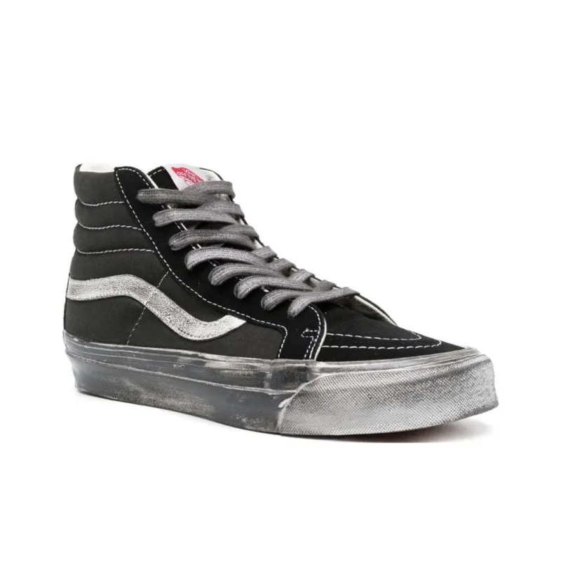 Vans Og Sk8Hi Lx 'Stressed Black White' Women's-1