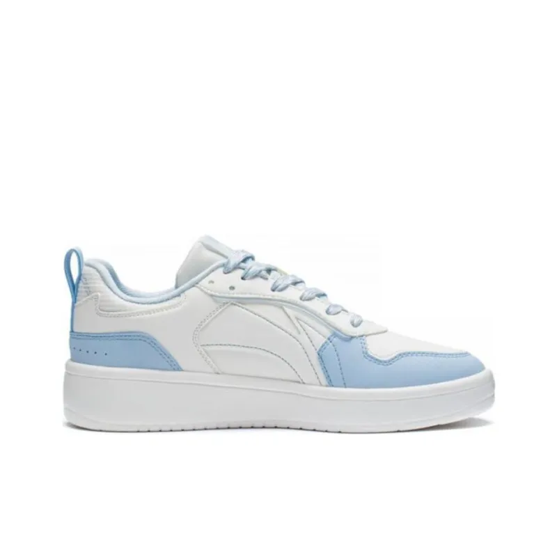 LiNing Spike Years Slip Resistant, Abrasion Resistant, Breathable Low Top Skateboard Shoes Women's White Blue-1