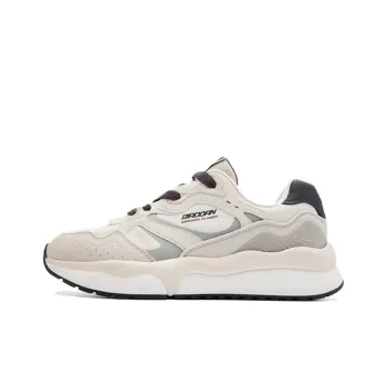 QIAODAN Rebound Height Increasing Low-Top Casual Shoes Men's Ecru