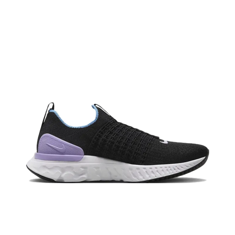 Nike React Phantom Run Flyknit 2 Black Barely Grape University Blue Women's-1