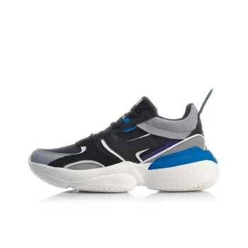 LiNing Zhengrong Slip Resistant Low Top Casual Shoes Unisex Snow Gray