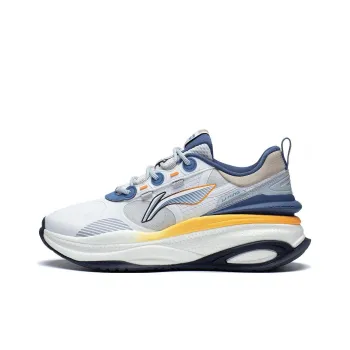 LiNing Exceed 5 Cushioned Anti Slip And Wear Resistant Lightweight Low Top Casual Shoes Men's Mist White