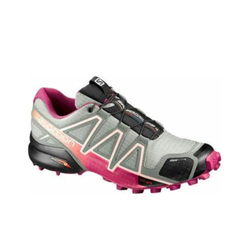SALOMON Speedcross 4 Hiking / Trekking Shoes Women's Low-Top Gray/Red-2
