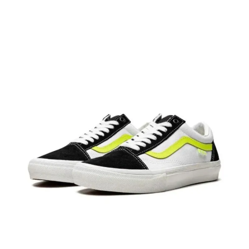Vans Old Skool Neon Skate 'White Black Green'-2
