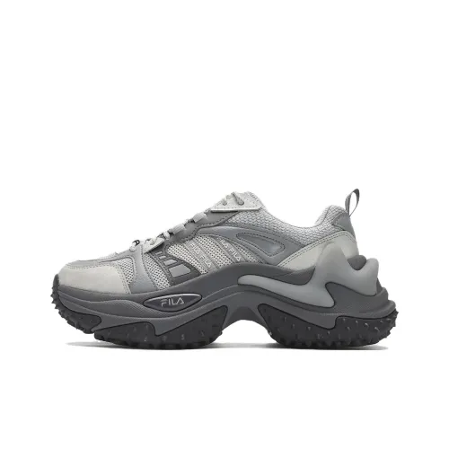 FILA Fishbone Chunky Sneakers Women's Low-Top Mist Gray/Antarctic Gray