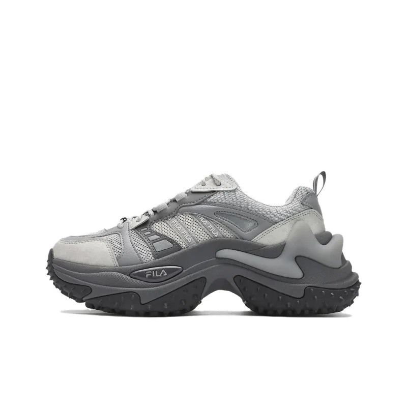 FILA Fish Spine 3rd Generation Chunky Sneakers Women's Low Top Mist Gray/Antarctic Gray-0