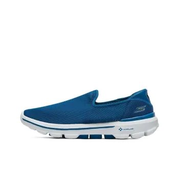 Skechers Go Walk 3 Cushioning Anti-Slip And Wear-Resistant Low-Top Casual Shoes Men's Blue