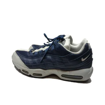 Nike Air Max 95 Cushioning Anti-Slip And Wear-Resistant Low-Top Running Shoes Men's Blue Gray
