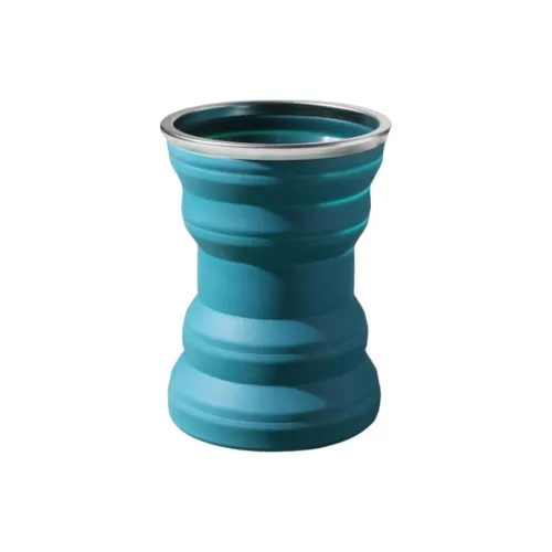 SINGLELADY Outdoor Water Equipment Water Container 320ml Silicone Stainless Steel