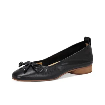JESSICA SOPHIA Grandma Shoes Casual Single Shoes 2cm Women's Black
