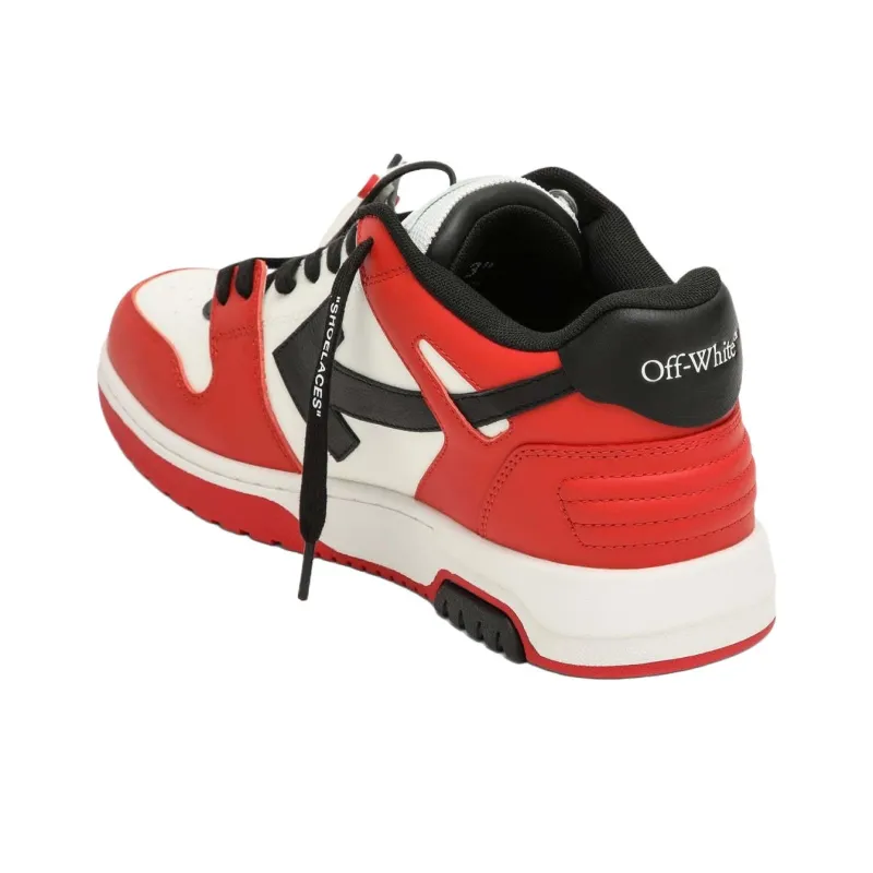 OFF-WHITE Out Of Office Low-Top Casual Shoes Men's Red-3