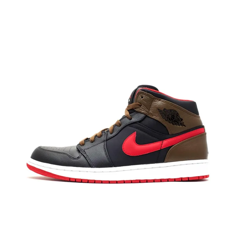 Jordan 1 Phat Black Red Olive-0