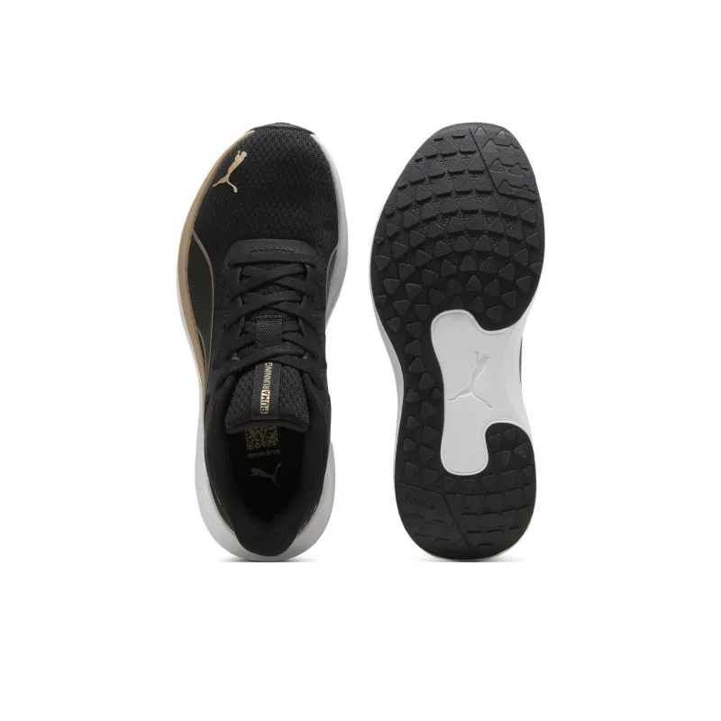 PUMA Reflect Lite Anti Slip Wear Resistant Low Top Casual Running Shoes Unisex Black Gold-3