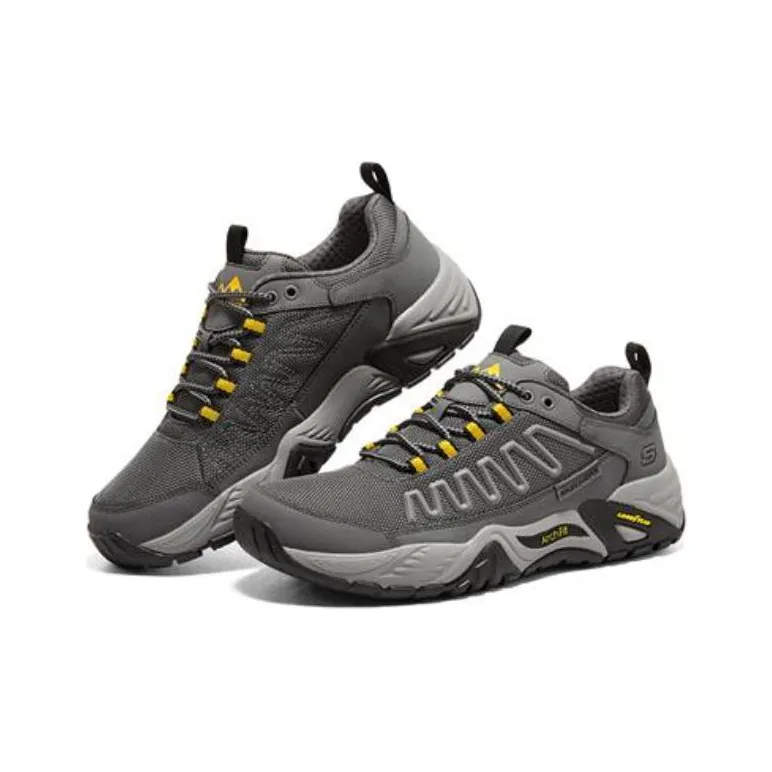 Skechers ARCH FIT RECON Cushioned Wear-Resistant Impact-Resistant Low-Top Trekking Shoes Men's Charcoal Gray-2