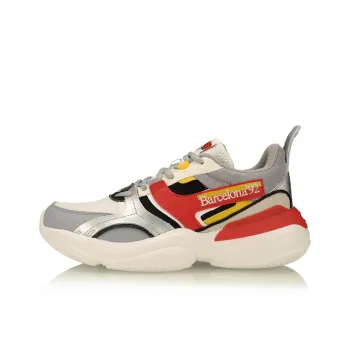 LiNing Zhengrong Cushioning Anti Slip And Wear Resistant Low Top Sports Casual Shoes Women's White Gray