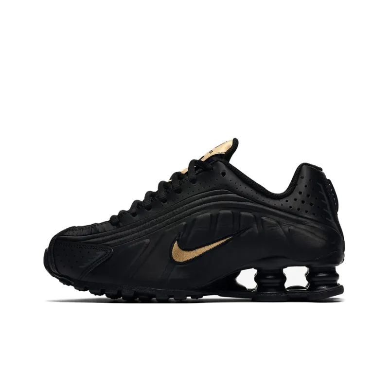 Nike Shox R4 Black Metallic Gold GS-0