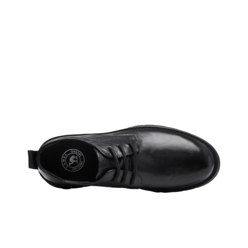 CAMEL Dress Shoes Men Low Top Black/Brown-2