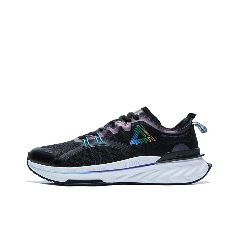 PEAK Tai Chi Guanglun 2.0 Breathable Low Top Running Shoes Men's Black Purple-0