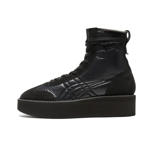 Onitsuka Tiger Delegation Series Skateboard Shoes Unisex High-Top Black