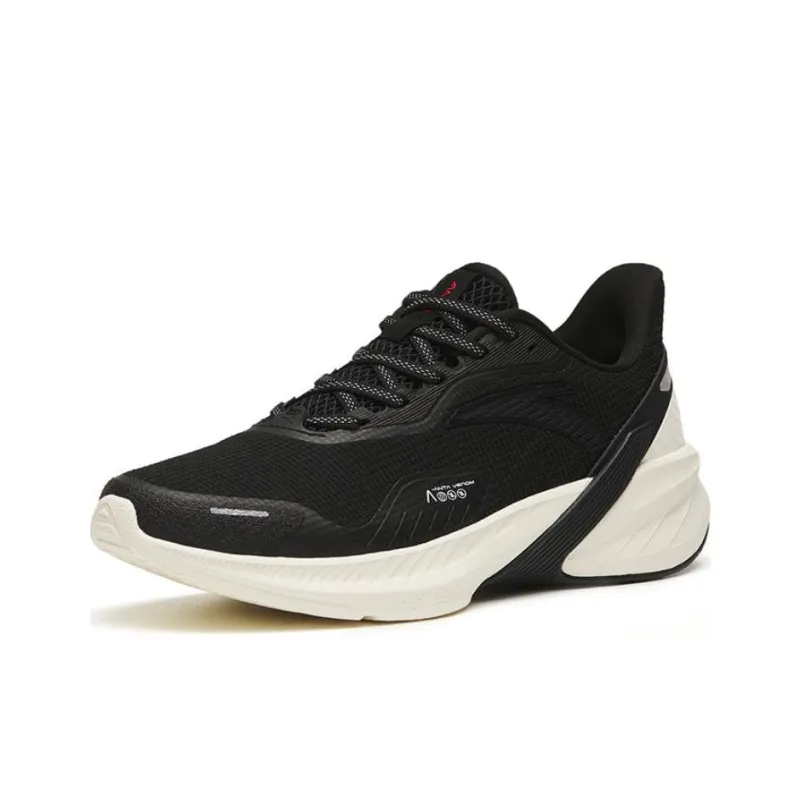 Anta DuCi4 Non slip Lightweight Low Top Running Shoes Women's Black White-1