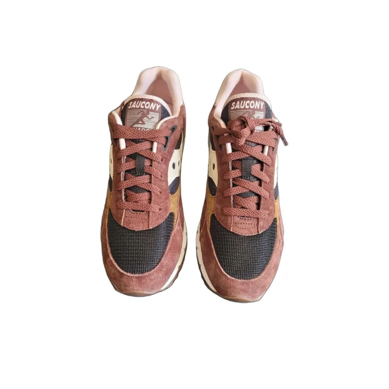 Saucony Shadow 6000 Anti Slip Wear Resistant Low Top Casual Shoes Men's Brown-2