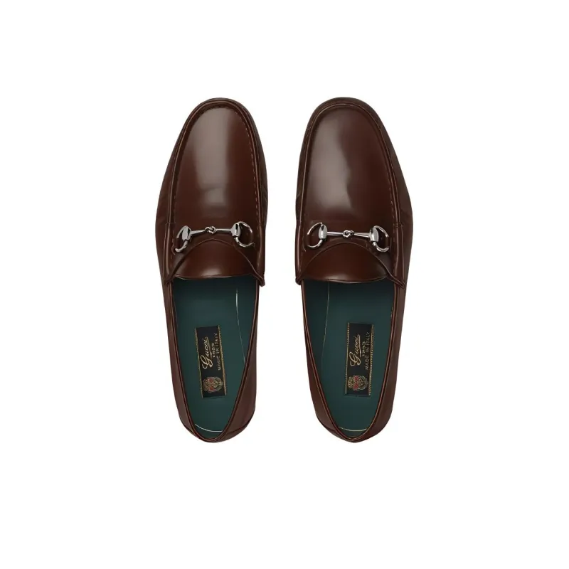 GUCCI Horsebit 1953 Loafers Men Brown-3
