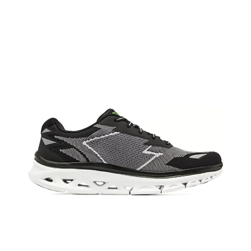 Skechers Glide Step Cushioning Anti Slip And Wear Resistant Low Top Sprint Running Shoes Men's Black-1