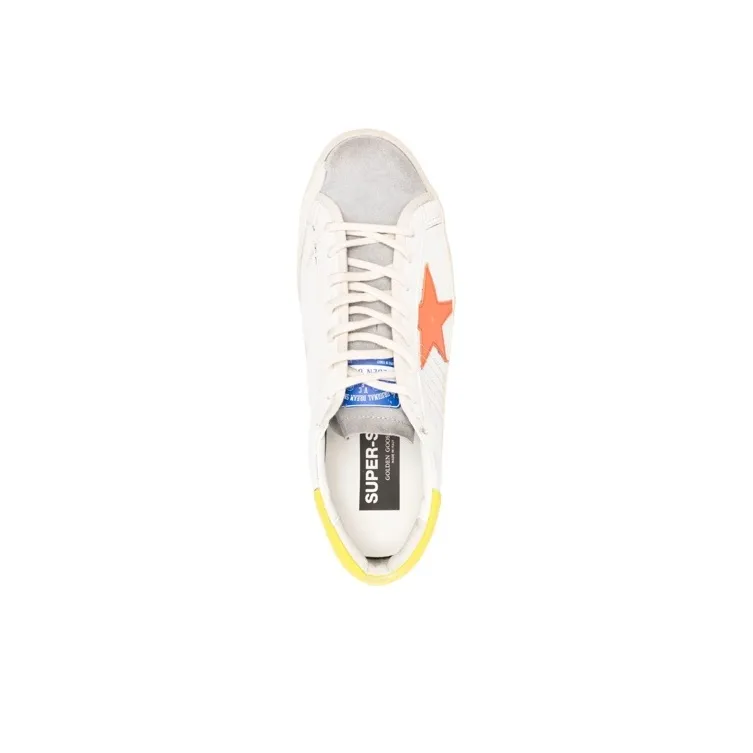 Golden Goose Super Star White Orange Yellow-3