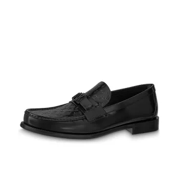 LOUIS VUITTON Major Loafers 'Black With Top Monogram'
