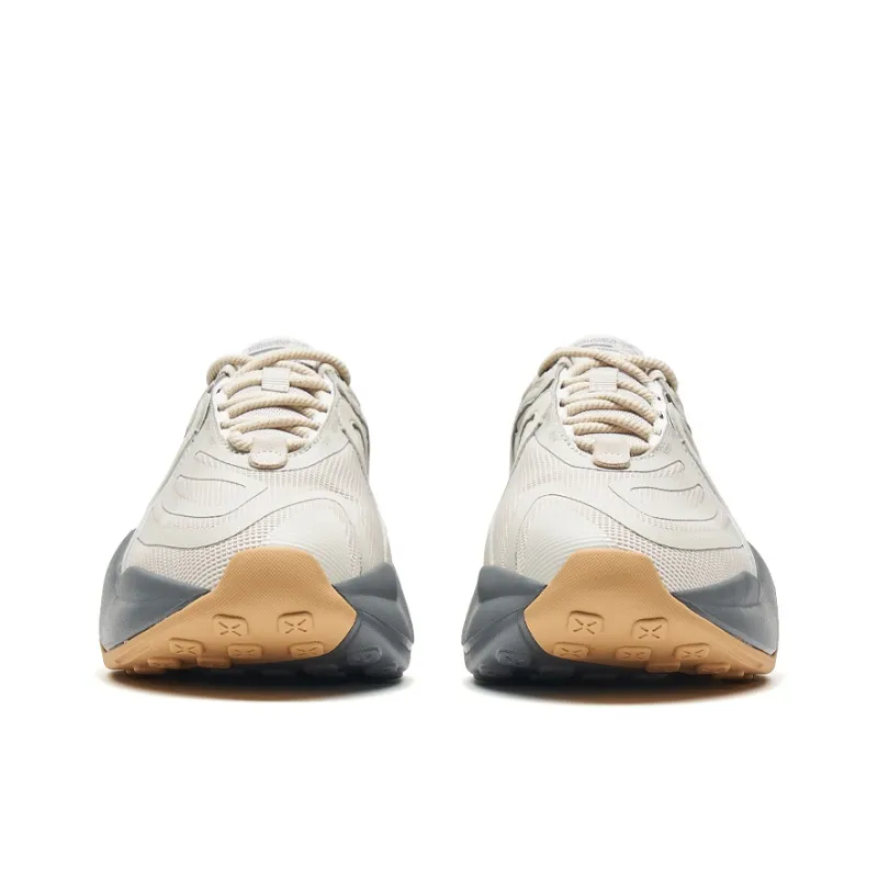 XTEP Star X Anti Slip Wear Resistant Low Top Sports Casual Shoes Men's Beige Gray-3