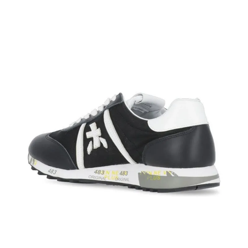 PREMIATA Lucy Cushioning Wear-Resistant Low-Top Casual Shoes Women's Black White-2