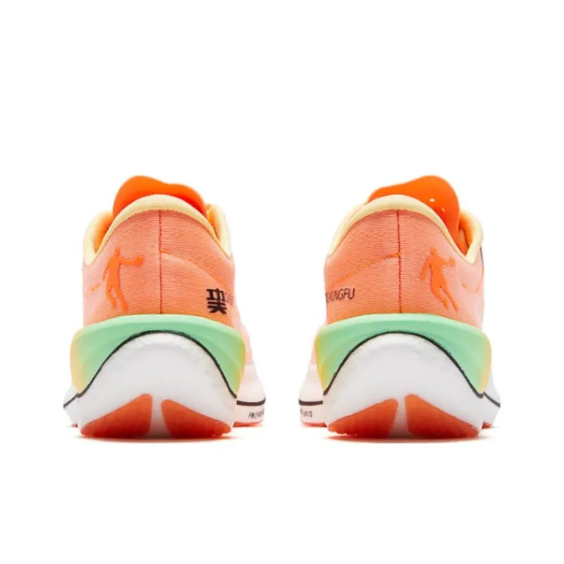 QIAODAN Feiying PB2.0 Cushioning Anti Slip And Wear Resistant Low Top Running Shoes Men's Electric Orange-4