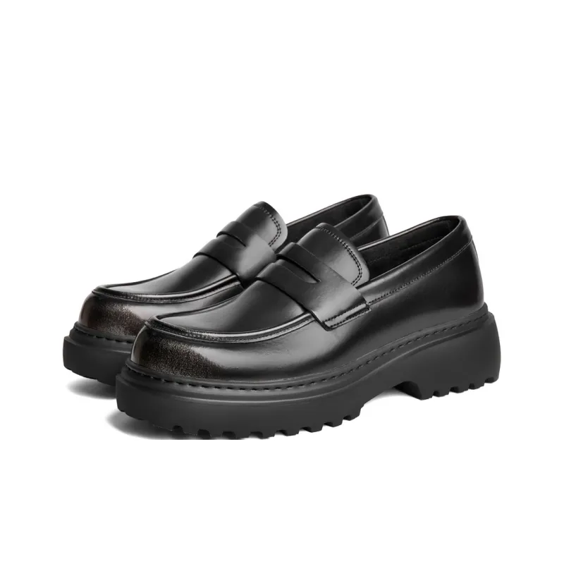 BELLE Loafers Men Black-4
