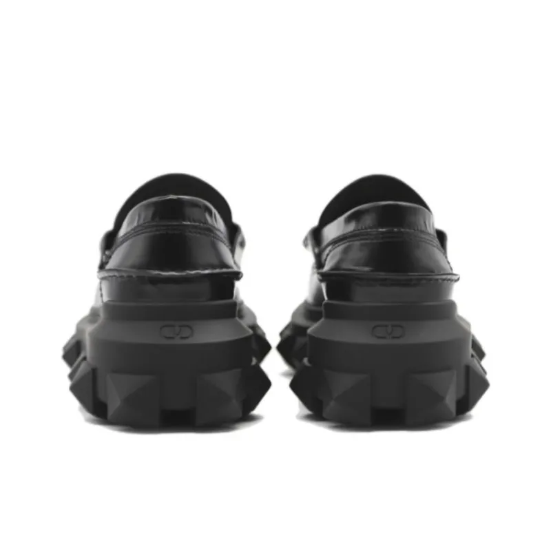 Valentino Trackstud Loafer 'Black'-4