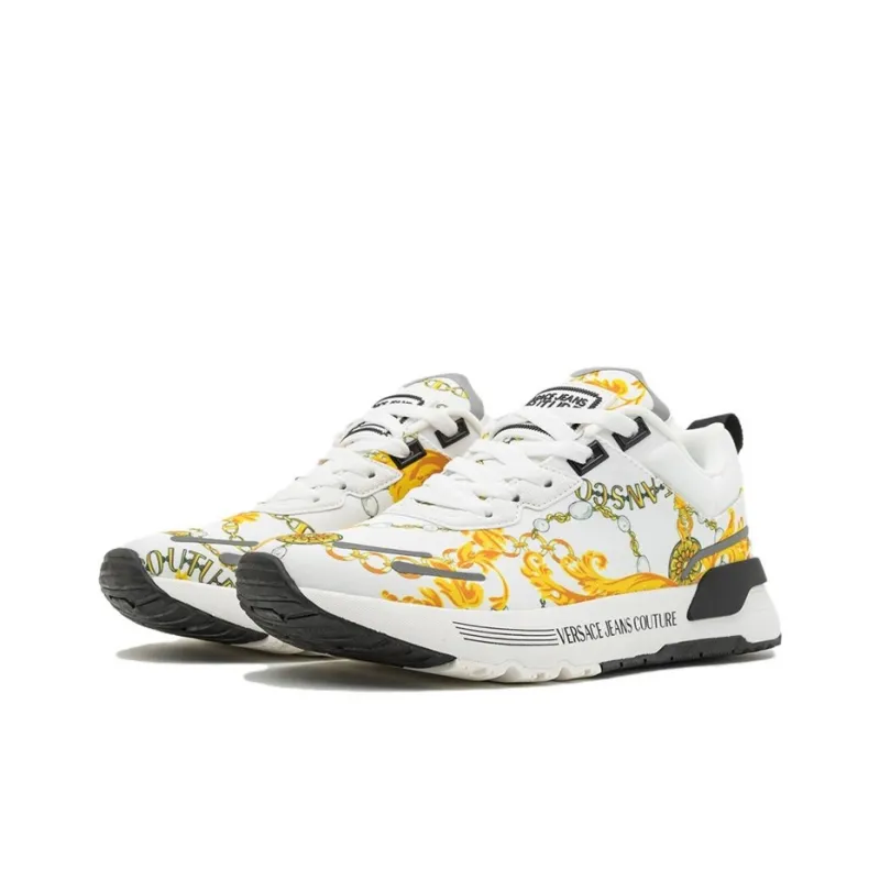 VERSACE JEANS Couture Low Top Sports Casual Shoes Men's White-1