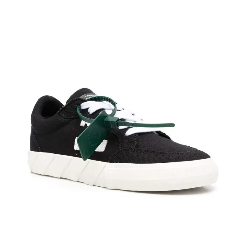 OFF WHITE Vulc Low Canvas Black White Sole Women's-2