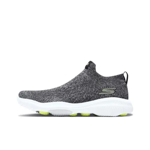 Skechers GO WALK Revolution Ultra Cushioning Anti-Slip And Wear-Resistant Low-Top Sports Casual Shoes Men Black Yellow