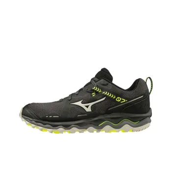 Mizuno Wave Mujin 7 Anti Slip And Wear Resistant Breathable Low Top Running Shoes Men's Black Yellow