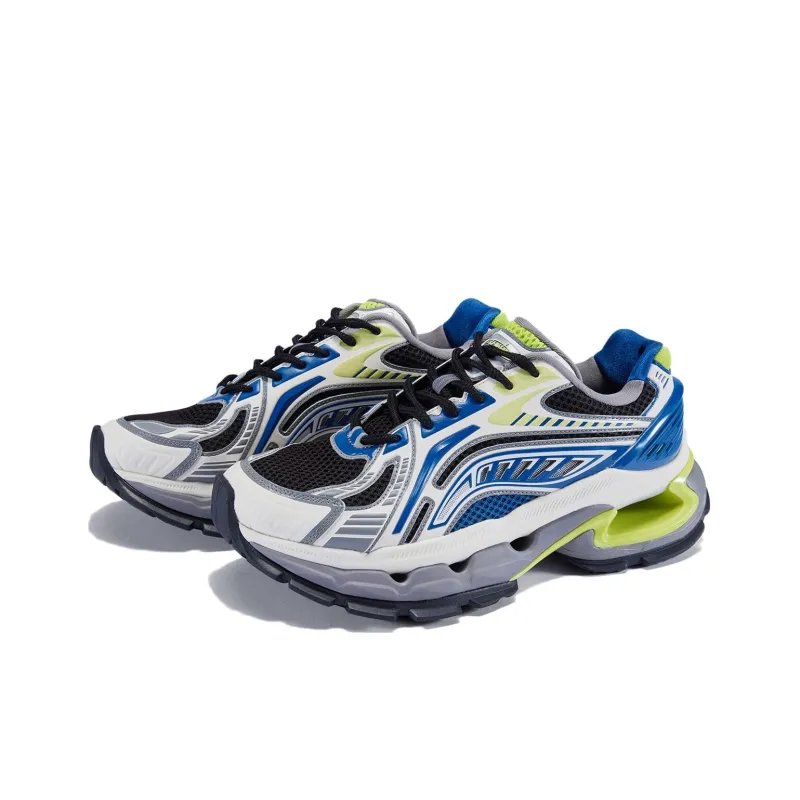 LiNing Furious Rider BOW Anti Slip Wear Resistant Low Top Casual Shoes Men's Blue Green-2