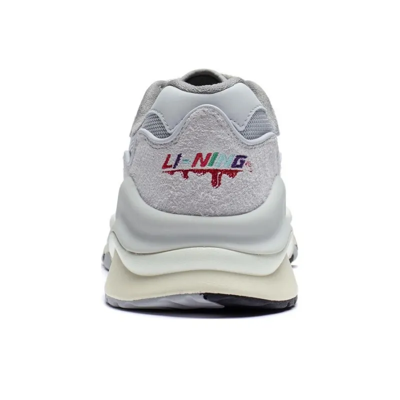 LiNing 001 Mountain Sea Anti Slip Wear Resistant Low Top Sports Casual Shoes Men's River Stone Gray-4