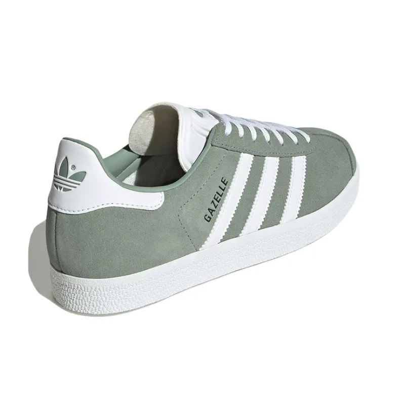 Adidas Gazelle Silver Green Women's-3