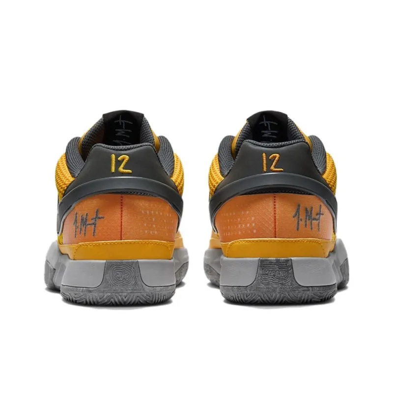 Nike Ja 1 Slip Resistant Low Top Basketball Shoes Men's Orange Asian Version-4