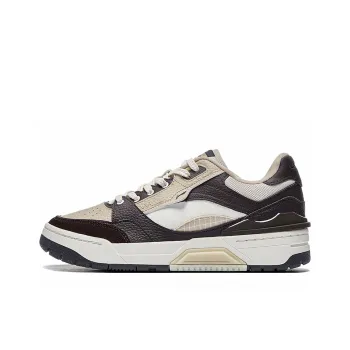 LiNing RSR 101 Anti Slip And Wear Resistant Lightweight Low Top Skateboard Shoes Men's Coffee Brown