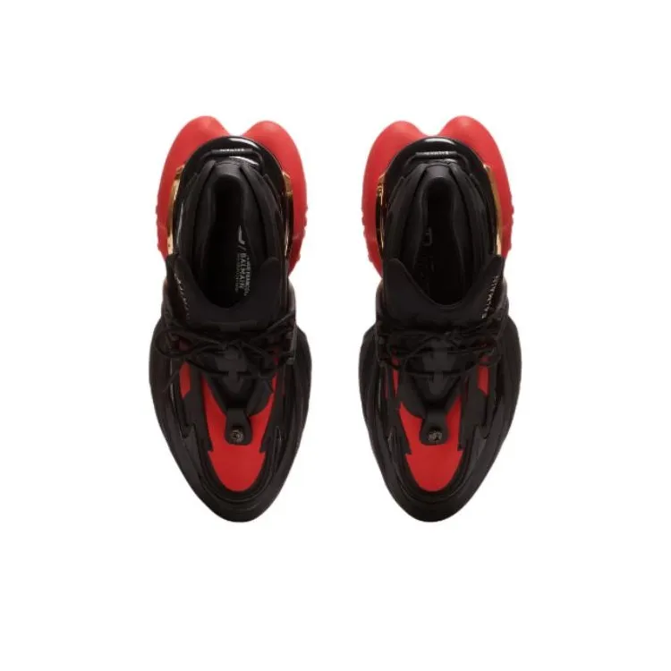 BALMAIN Unicorn Low 'Black Red'-3