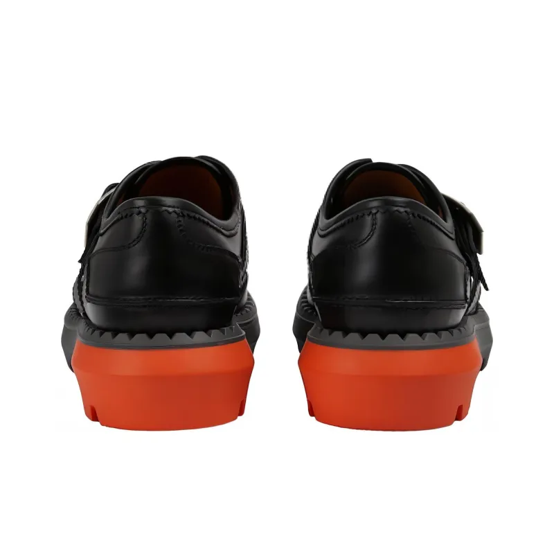 GUCCI Lace Up Shoe 'Buckle Black Orange'-3