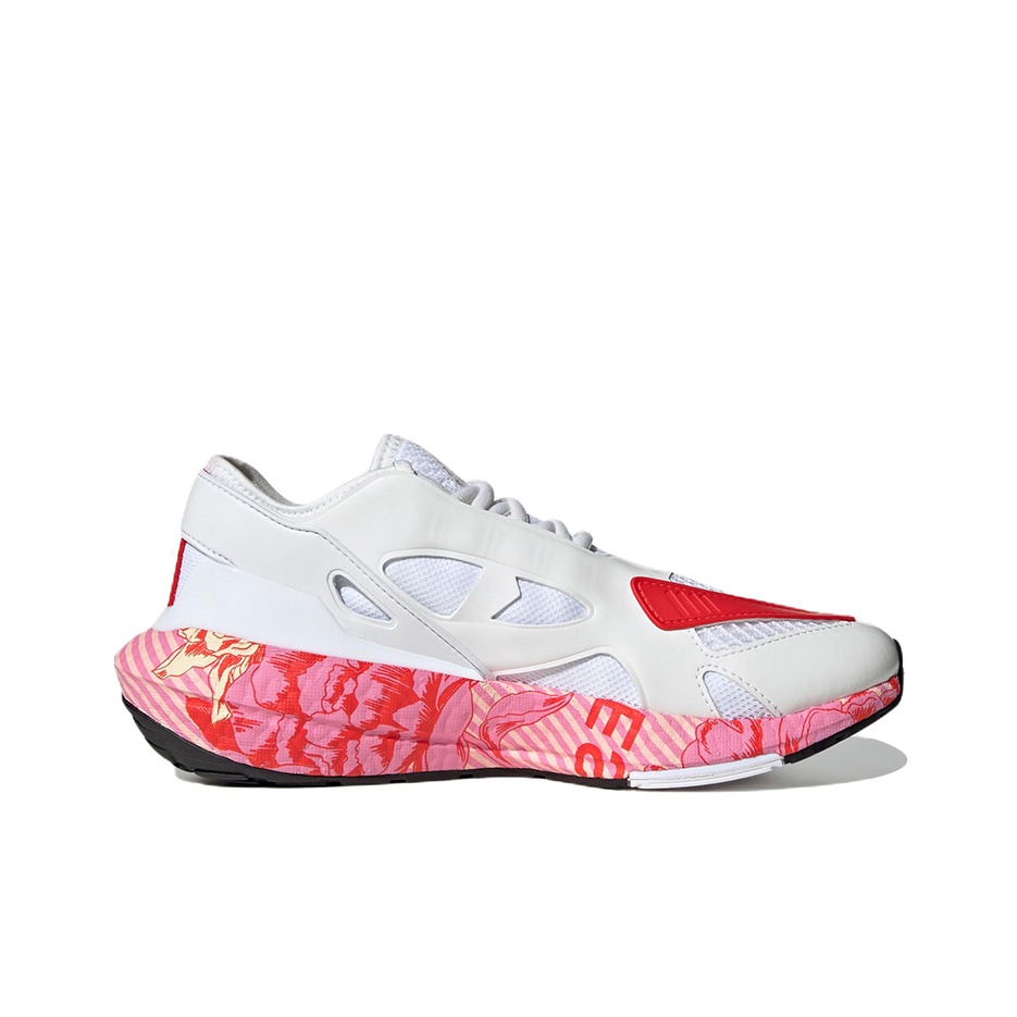 ultra boost white active red